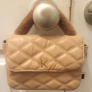 Kylie & Kendall tan purse
